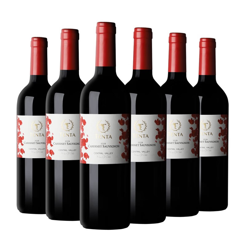 【品种级】智利原瓶进口天帕赤霞珠干红葡萄酒整箱750ml*6瓶卡本妮苏维翁