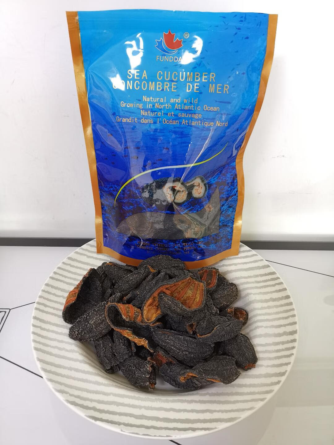 加拿大fundda北极淡干野生开口海参454克35头左右 454g 33-40只