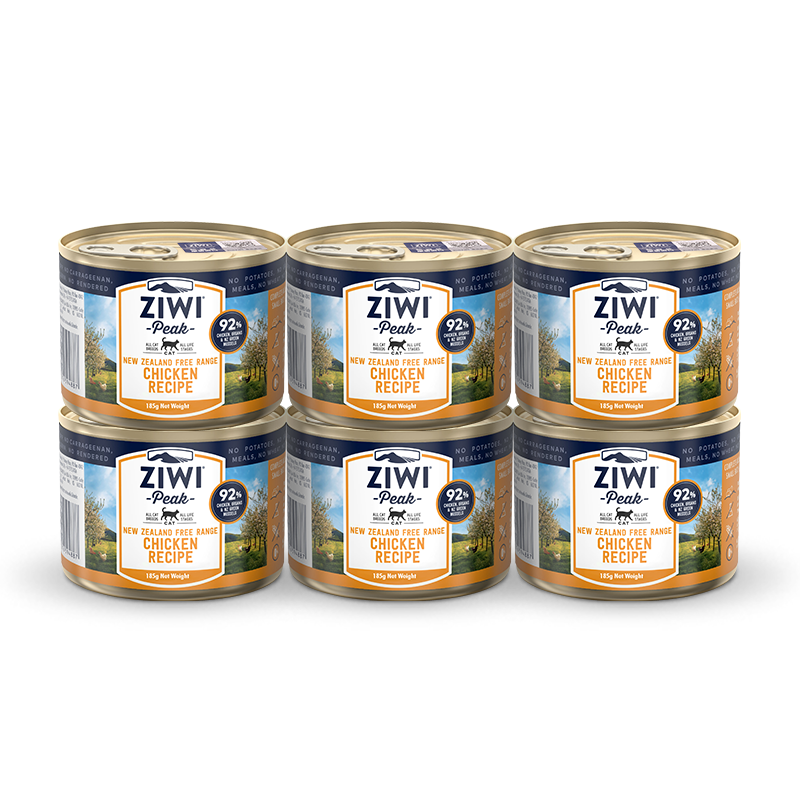 滋益巅峰（ZIWI）猫主食罐头185g*6罐鸡肉味主食湿粮成猫幼猫通用新西兰原装进口