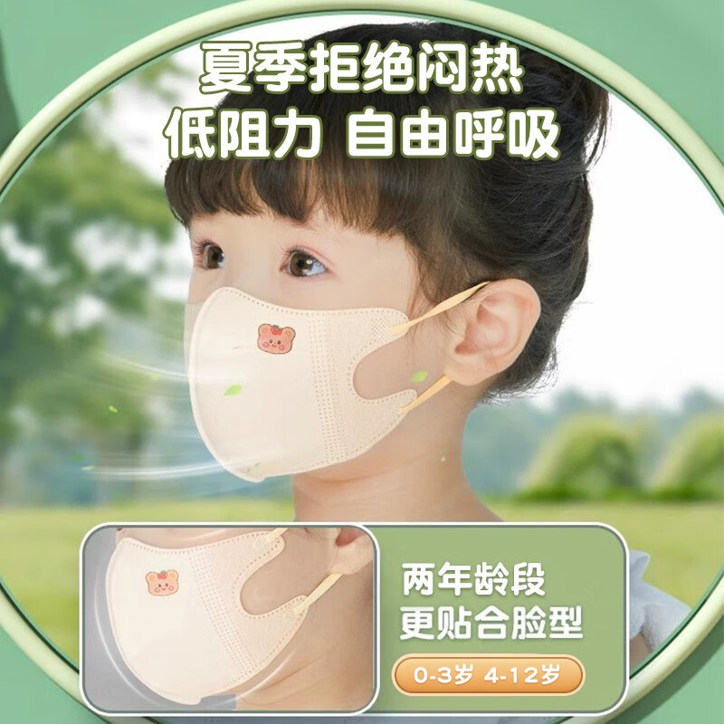 万宝绿 2024款儿童口罩6-12岁女童秋冬季透气宝宝3d立体0-3岁女孩男童卡通小孩3到6独立包装 三图案混搭【女童 30片】独立装 【0-3岁小童】建议体重25斤以内