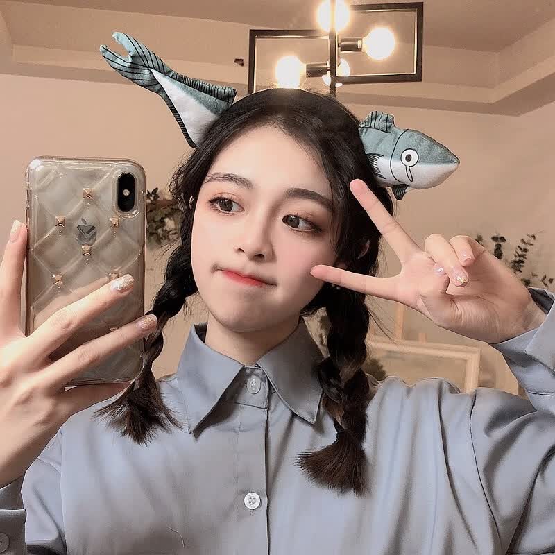 jewelry发箍女韩版超萌少女心可爱头箍网红搞怪卡通发压洗脸发箍 憨憨