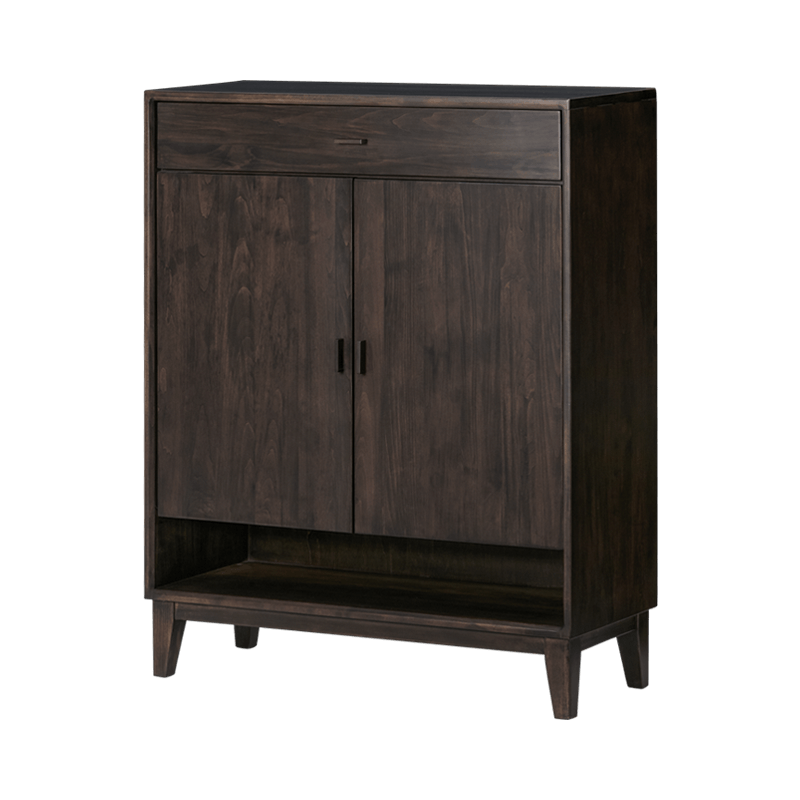 8H鞋柜 小米大师枫情系列现代实木鞋柜 门口鞋柜隔断柜 玄关鞋柜玄关柜阳台柜 北美黑胡桃色