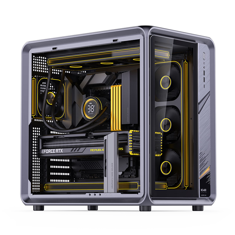 ��˼����JONSBO��BO400 ATX���ƺ��������� ���羺��Ϸ/360ˮ��/5V ARGB��Ч/10����λ/���Ͻ��Կ�֧��/ATX��Դλ��1499Ԫ