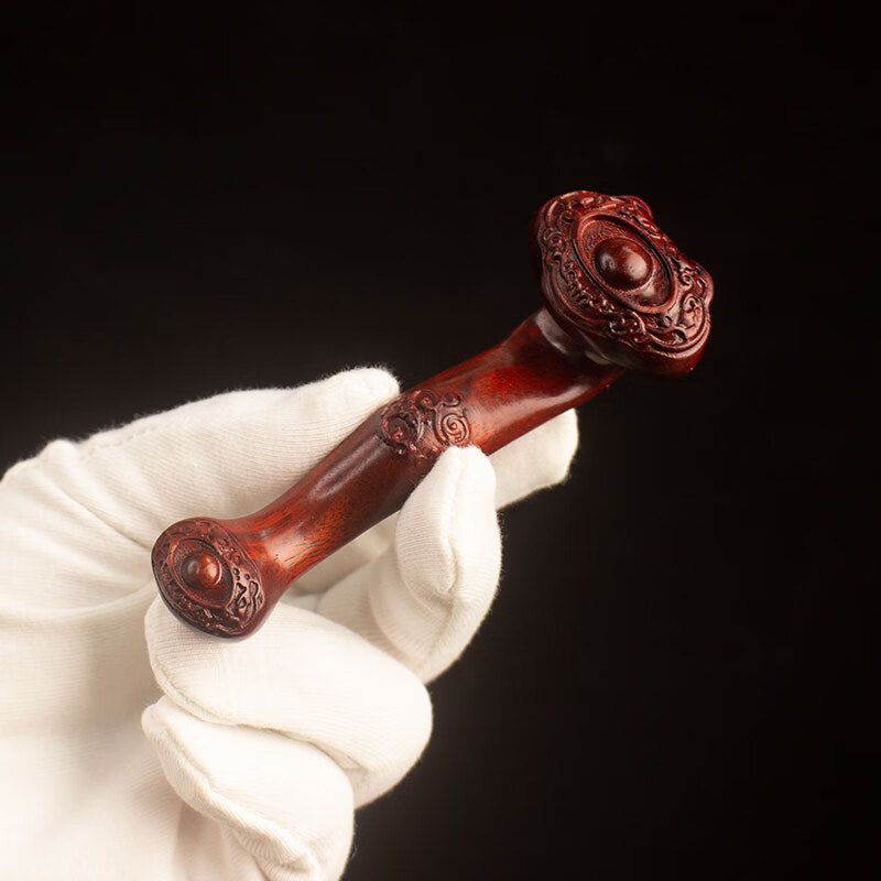 pure girl 木雕吉祥如意手把件文玩摆件 男女士随身工艺品把玩件 吉祥