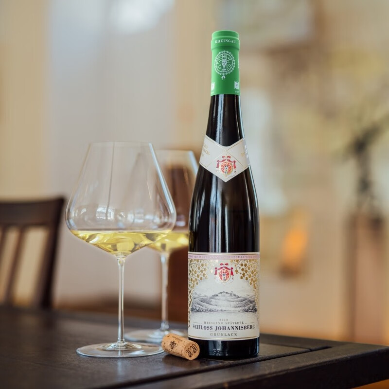 约翰山堡德国约翰山堡雷司令绿标晚收甜白葡萄酒vdp莱茵高 750ml 绿标