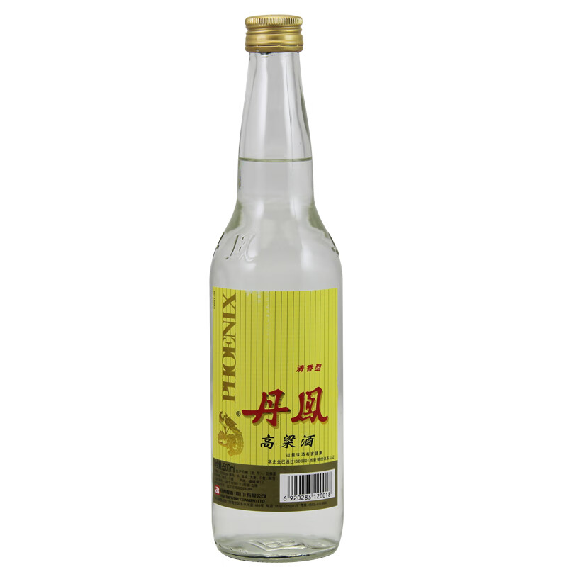 丹凤高粱酒 500ml*1/2/6瓶 丹凤53度清香型厦门高粱白酒 亚洲酿酒单瓶