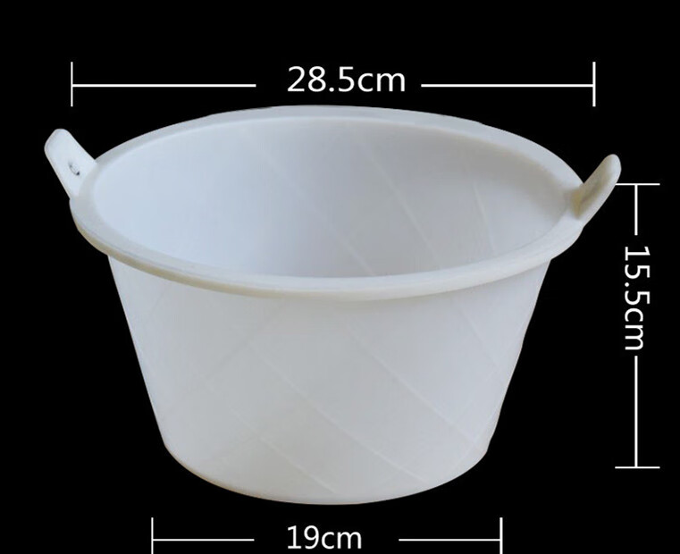 泥工瓦工小灰桶建筑工地用牛筋耐磨泥桶加厚水泥桶牛筋水泥浆 高15.