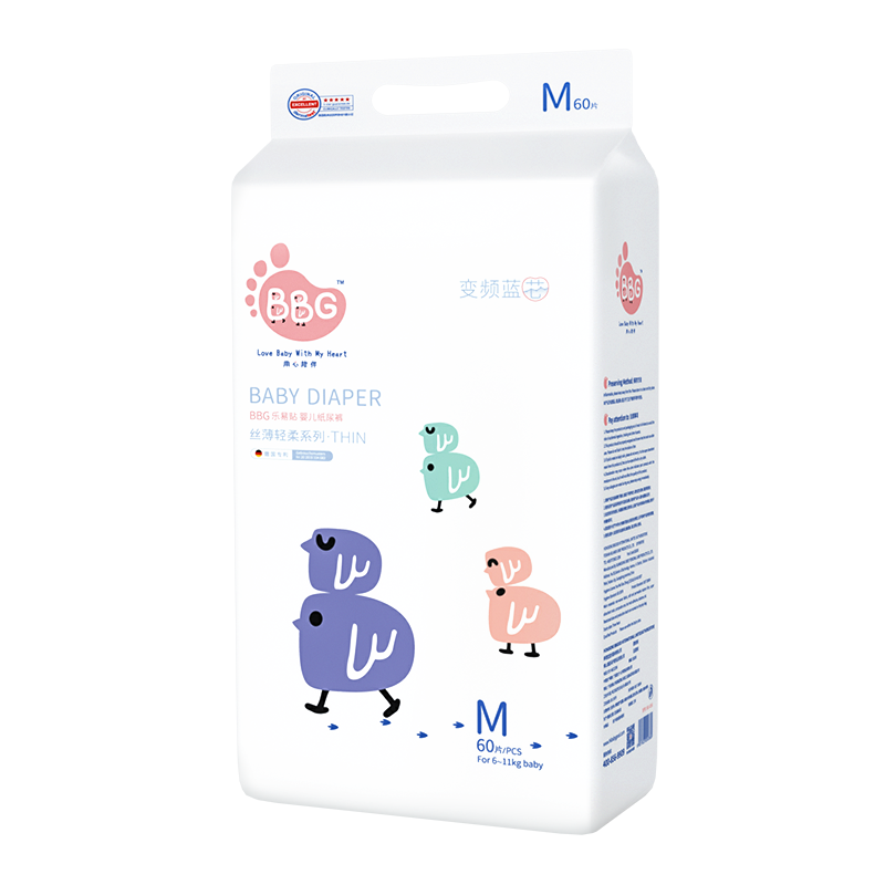 BBG��о˿������bbgֽ���M��60Ƭ(5-9kg)��ʪ���ճ���͸��˲��