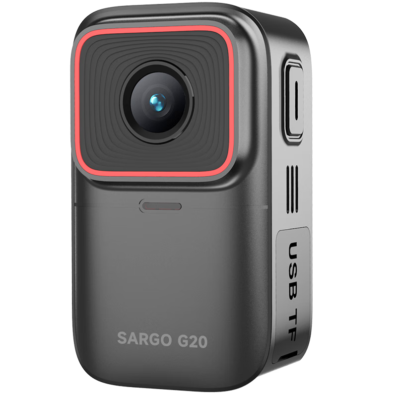 山狗 G20拇指运动相机 4K超清摩托车行车记录仪头盔骑行防抖户外便携Vlog 非360全景 小型录像摄像机