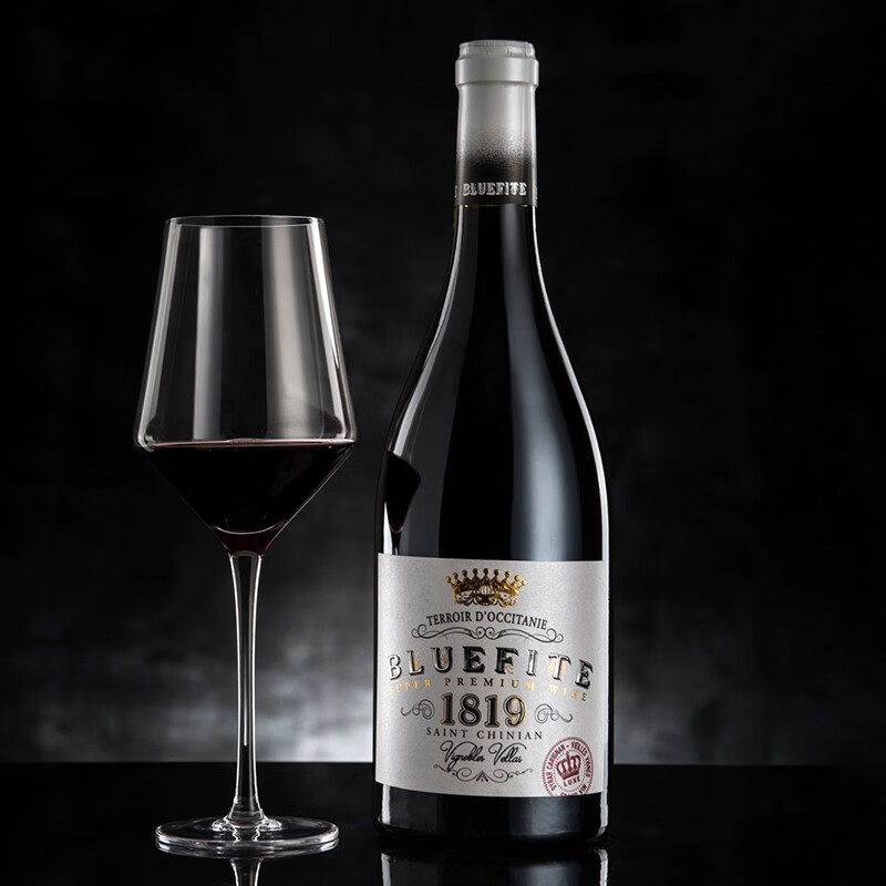 蓝菲1819 法国进口红酒 七彩光干红葡萄酒 单支装