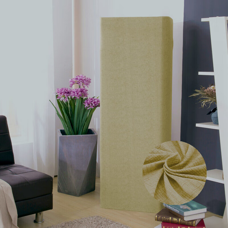 迪柏欧 磨毛空调罩柜式防尘罩长方形方柜机家用空调套布 亚麻纹卡其