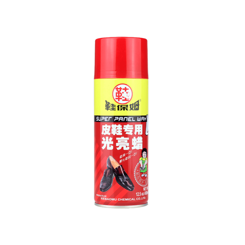 鞋保姆多功能光亮蜡无色鞋油透明鞋蜡通用上光蜡真皮保养护理喷雾鞋油 2瓶 送抛光手套