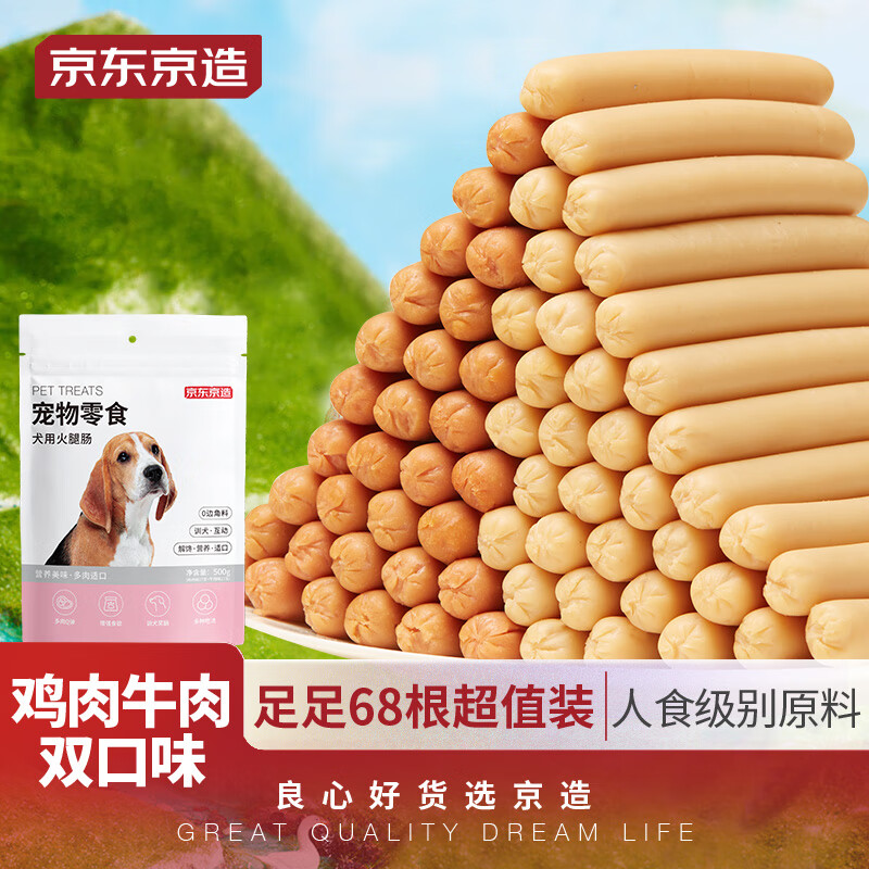 京东京造京东京造 宠物零食犬用火腿肠1kg成犬幼犬通用狗零食金毛泰迪使用感如何?