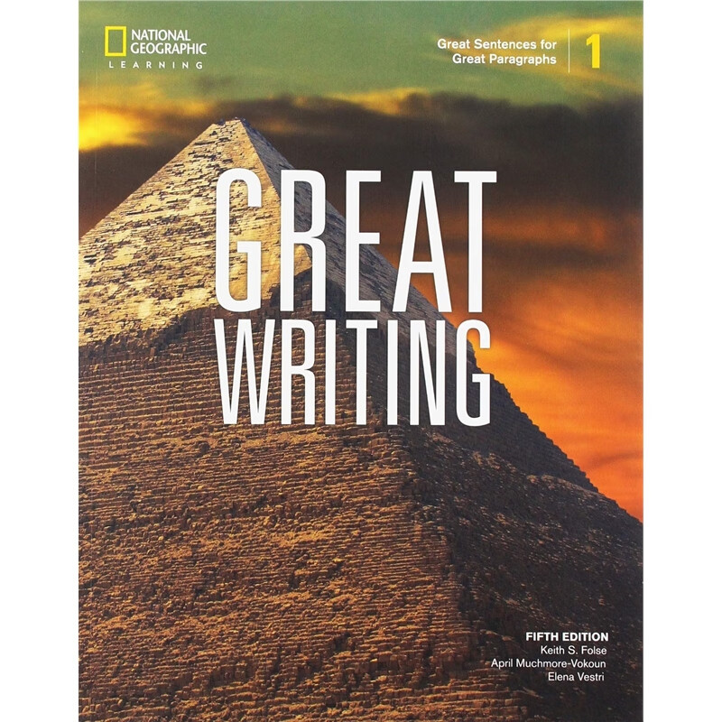 美国国家地理 Great Writing SB 1 & ONLINE WORKBOOK STICKER CODE 5E 9-14岁儿童 美国本土中学教程 中学生