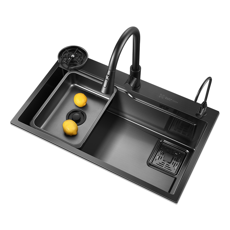 toso日本厨房水槽大单槽洗菜盆一体盆304不锈钢台上中下淘菜洗手碗池