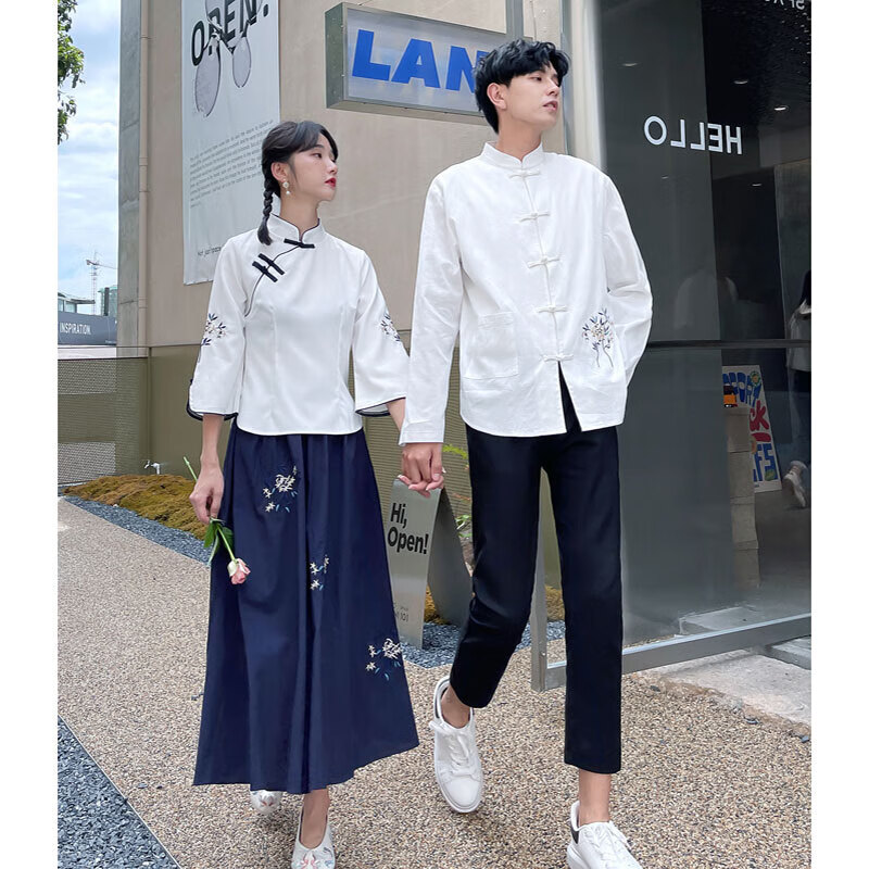 浣卿袖民国学生装五四青年装民国风男女装学生班服中山装朗诵比赛套装合 男款上衣+裤子(套装) XL使用感如何?