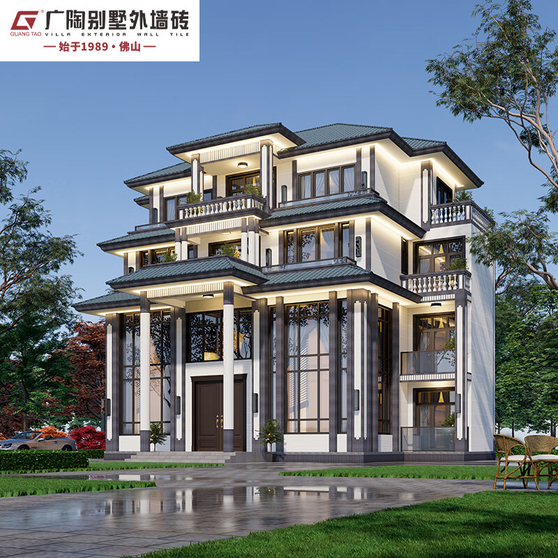 vieruodis别墅外墙瓷砖文化石设计服务 装修效果图 特权预约 可抵货款