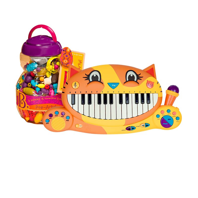 toys 儿童宝宝音乐启蒙多功能礼物玩具2岁 大嘴猫琴电子琴钢琴带