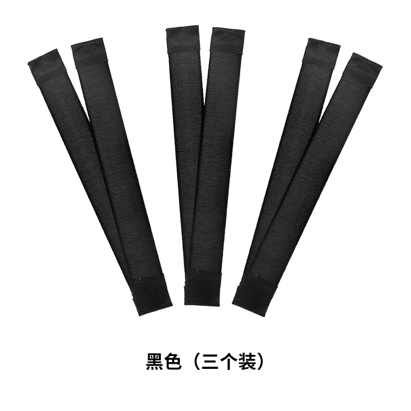 薩拉拉盤發(fā)棒 丸子頭盤發(fā)神器女造型器懶人蓬松頭飾花苞頭扎頭發(fā)SN7393 黑色三個裝