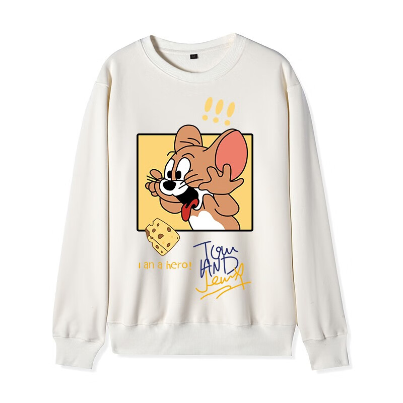 猫和老鼠情侣装男女圆领长袖春秋冬款加绒宽松秋季卫衣ins潮牌 杰瑞