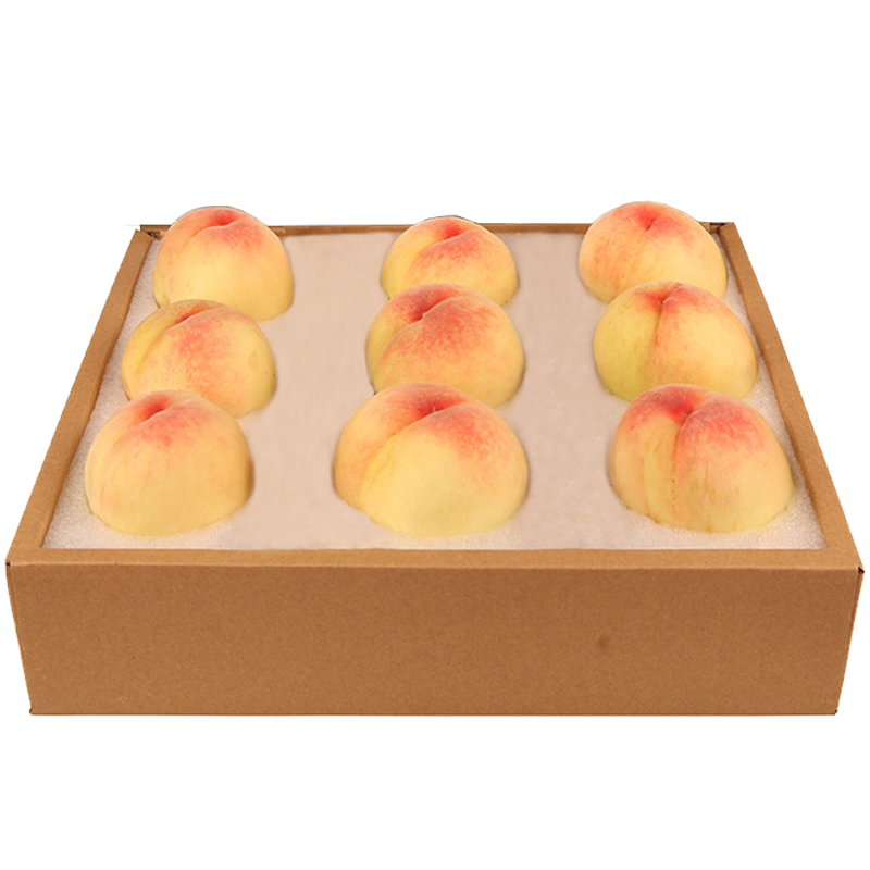 正宗无锡阳山水蜜桃 新鲜水果桃子 单果8两-9两超大果 6个礼盒装 净重5斤多