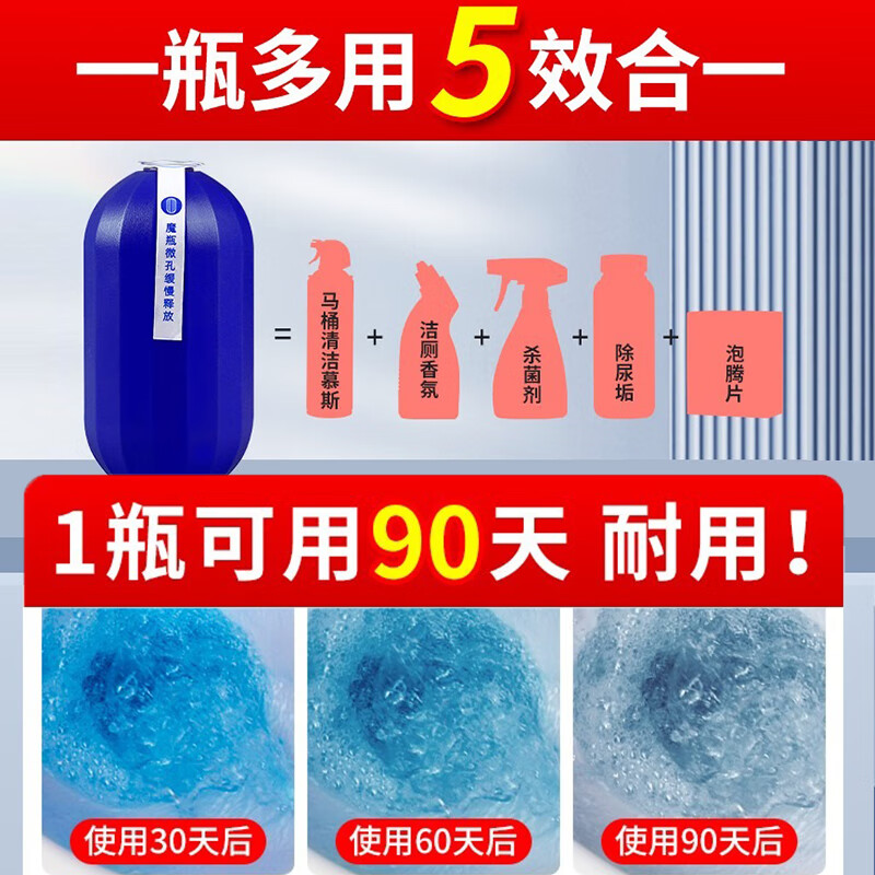 ONEFULL蓝泡泡马桶水箱洁厕魔盒清洁剂强力除垢去黄厕所除臭去异味神器 250g 1盒
