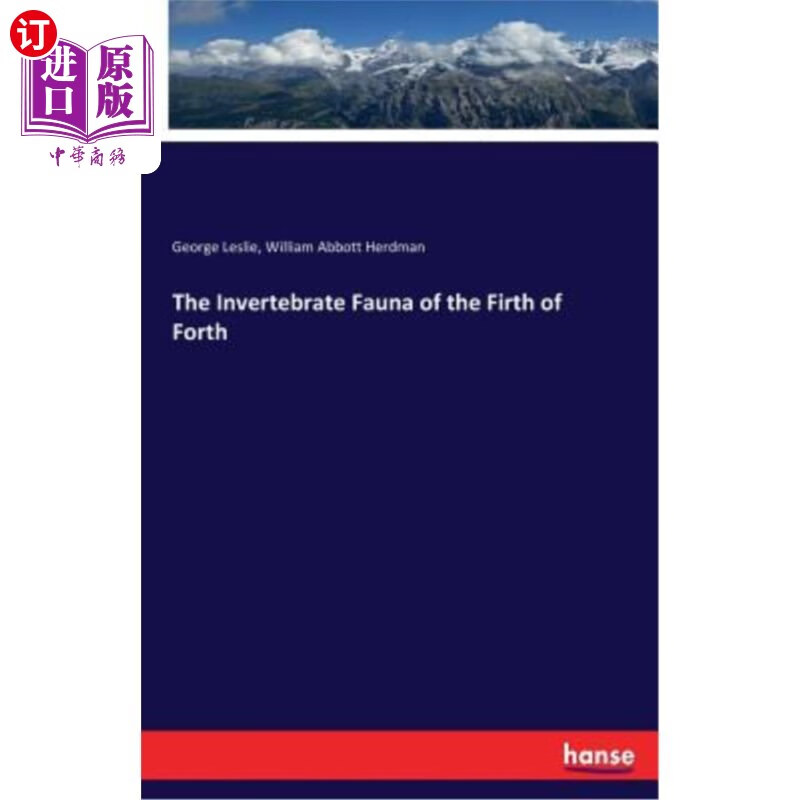 海外直订the invertebrate fauna of the firth of forth 福思湾无