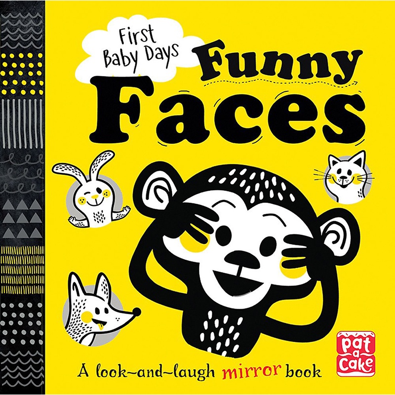 【中图原版】英文绘本 funny faces 有趣的脸 英文原版绘本 带小镜子