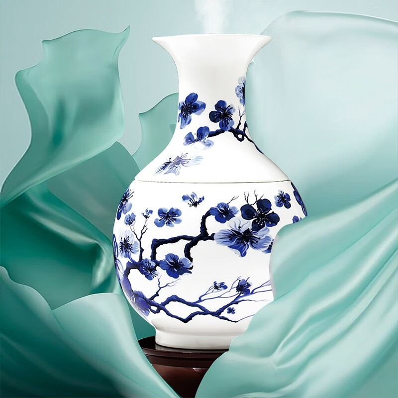 TAYAYO 加湿器卧室中式陶瓷上加水加湿器家用静音智能孕妇婴儿适用中国潮古风加湿器
