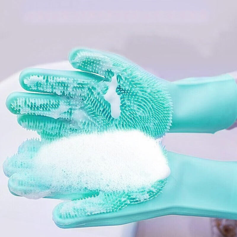 派乐特 狗狗洗澡手套宠物猫咪非神器防抓饶按摩用品加厚款蓝绿色2只装怎么样,好用不?