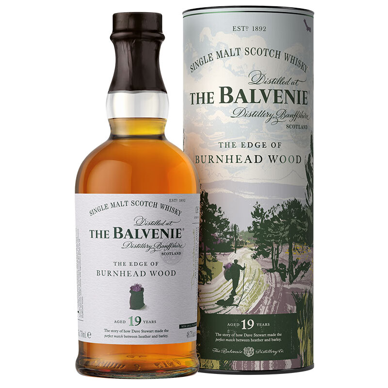 好来喜 百富（The Balvenie）洋酒 单一麦芽苏格兰威士忌 Single Malt 百富19年故事系列 石楠麦香