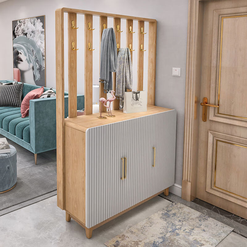 香复居亭北欧玄关柜鞋柜入户一体门厅柜衣帽柜现代简约客厅装饰双面