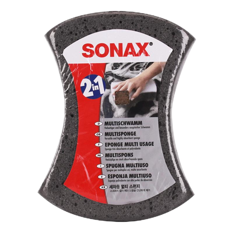 SONAX 索纳克斯（SONAX）德国进口洗车专用海绵高韧度 洗车擦车护理工具海绵吸水 洗车海绵