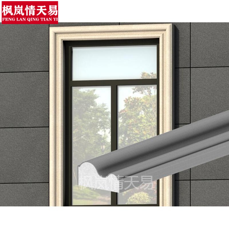 天颛石膏线装饰条铂威室外装饰线条仿石膏线别墅窗套线外墙欧式泡沫梁