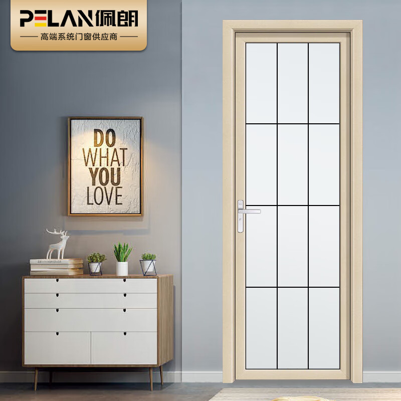 窄边框金属门 视觉不宽不窄刚刚好 plp-011 晶泳香槟 单包门(元/整套