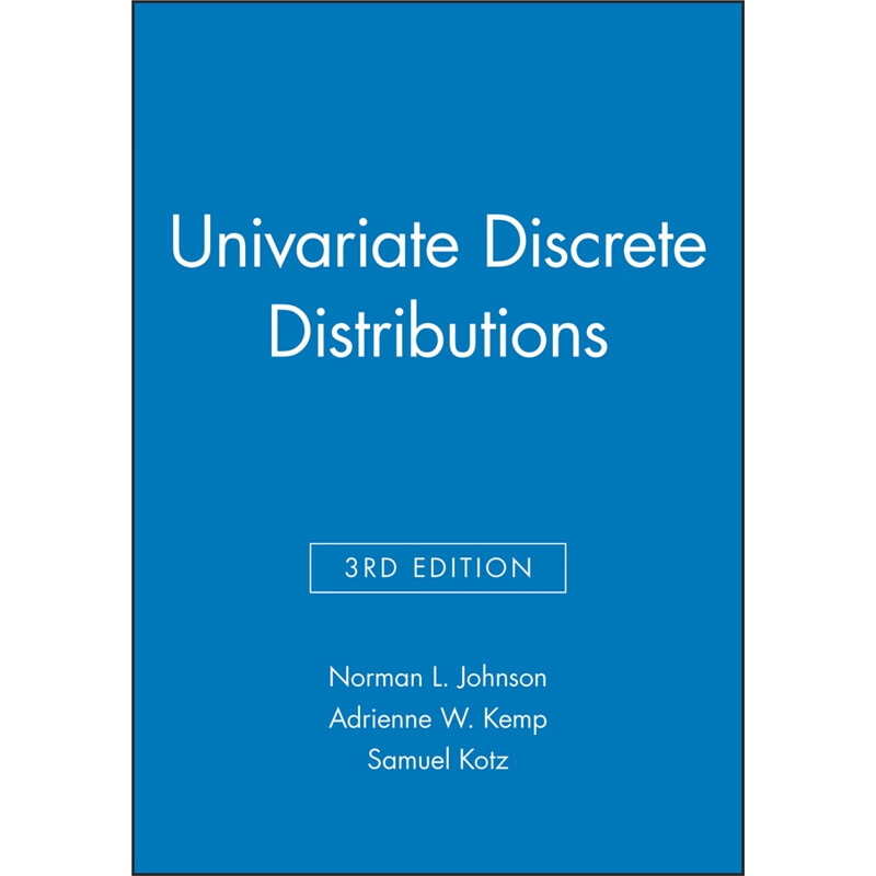 预订univariate discrete distributions, 3e set