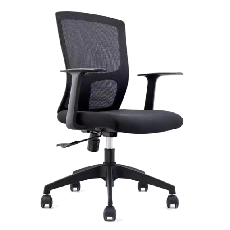 法果 电脑椅家用椅办公椅职员椅子时尚网椅升降转椅人体工学椅 黑色