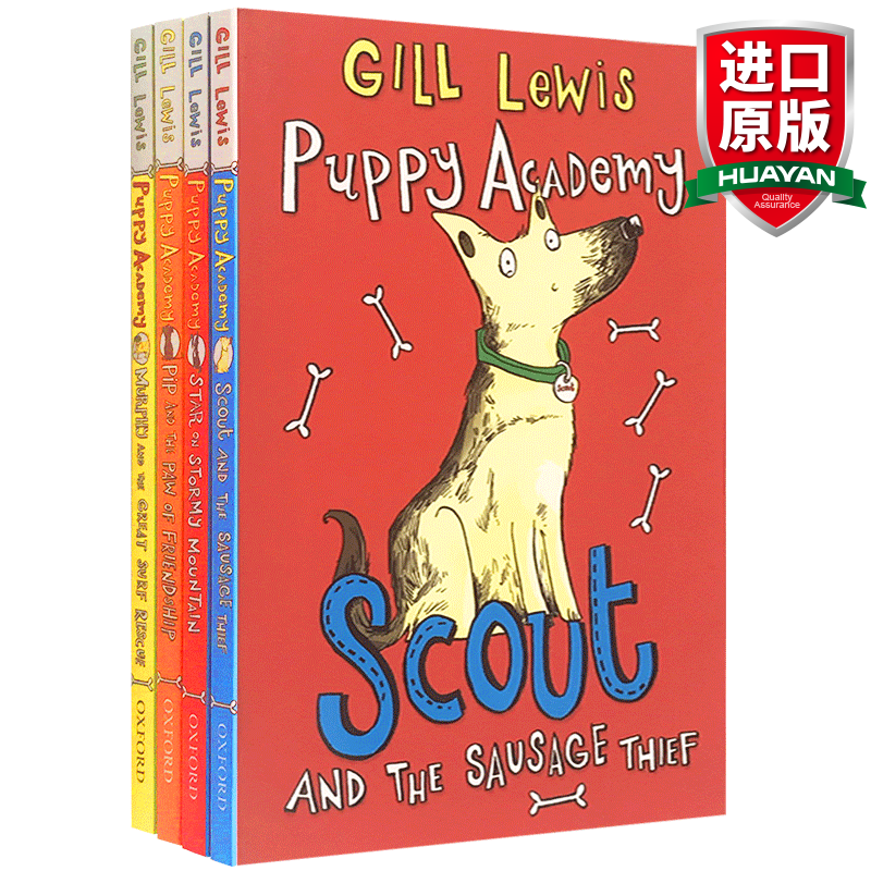 英文原版 小狗梦想学院4册套装 Puppy Academy 进口儿童青少年章节书 全英文版