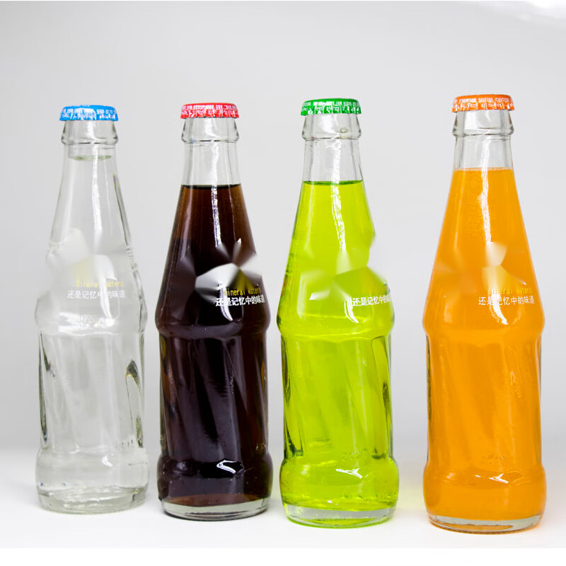 蕴召汽水怀旧冷饮可乐雪碧混合味玻璃小瓶装碳酸饮料整箱 可乐味【4瓶
