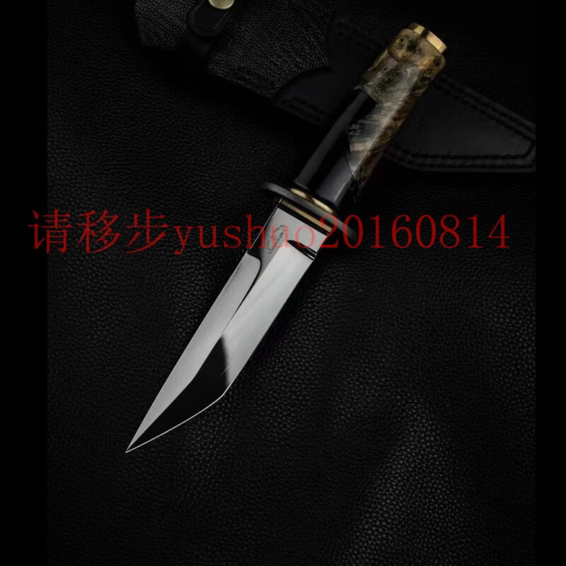 雨轩户外泰斗级手工刀匠全手工打造vg10镜面积层钢大马士革护手高端