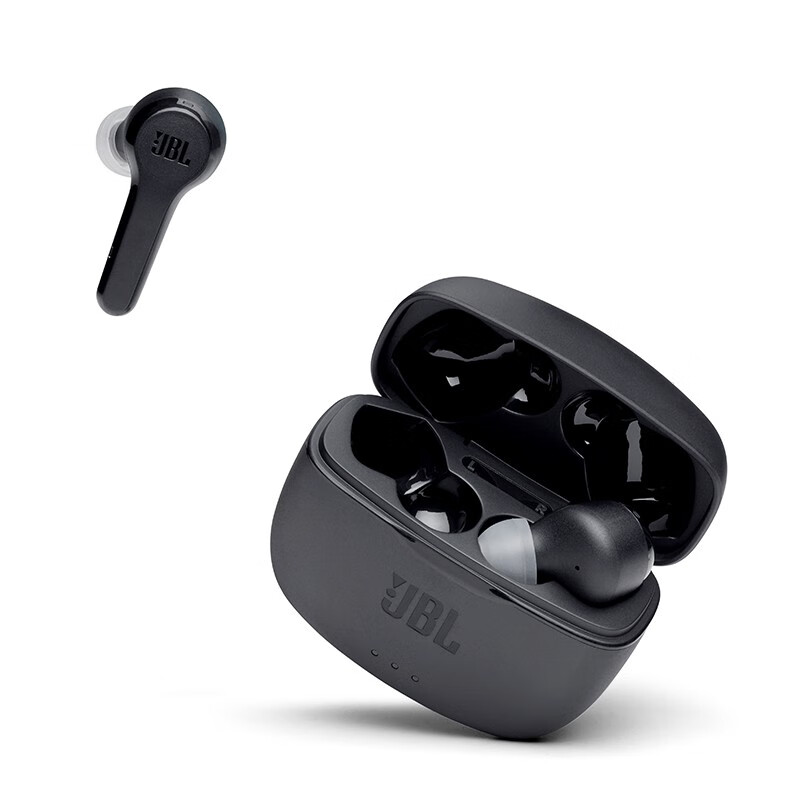 JBL TUNE215TWS 真无线蓝牙耳机 入耳式音乐耳机 双路链接 蓝牙5.0高效传输  极速充电 超长续航 星际黑