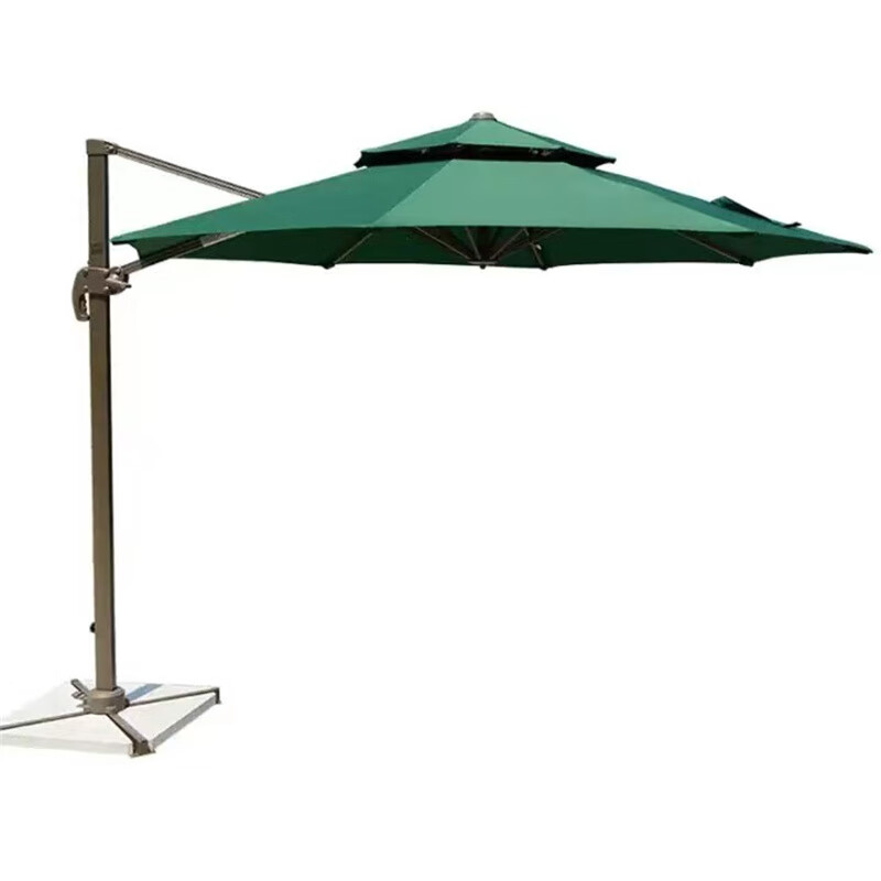 京采无忧 一代 圆形双顶3米 大理石 户外遮阳伞 花园庭院伞阳台伞摆摊