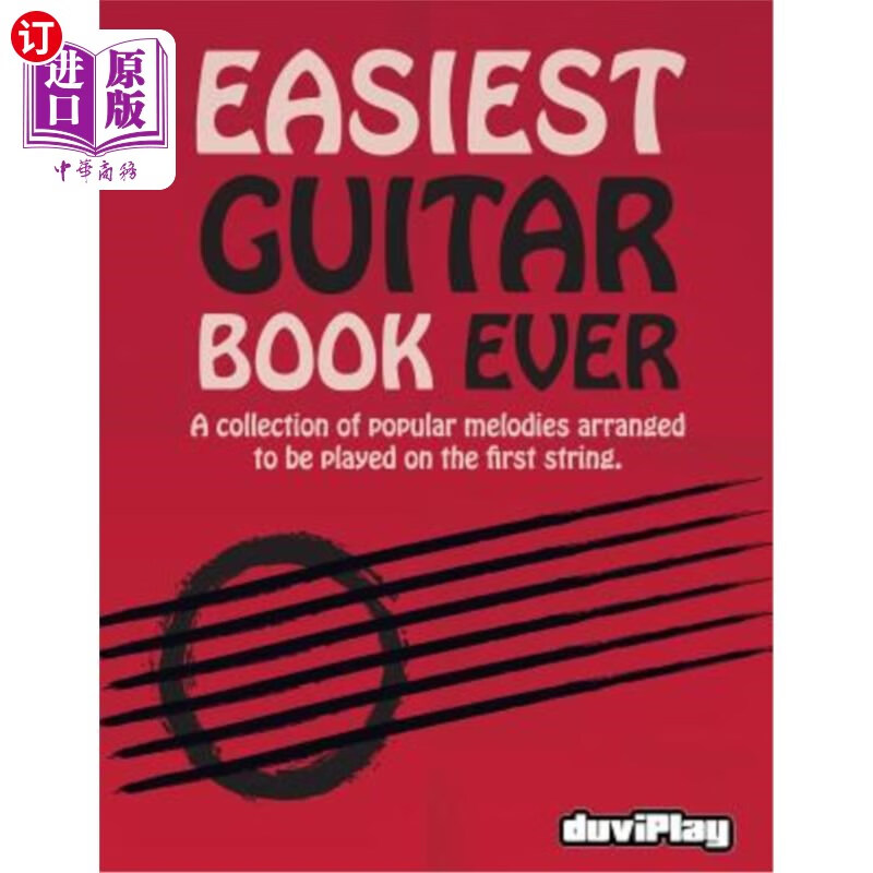 海外直订easiest guitar book ever 简单的吉他书
