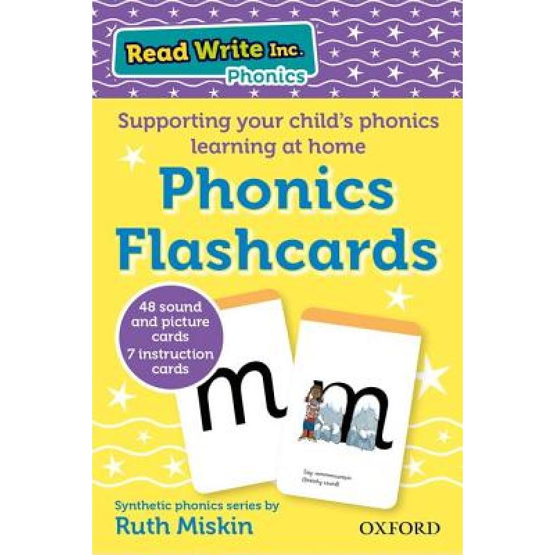 现货 自然拼读闪卡 Read Write Inc. Home: Phonics Flashcards