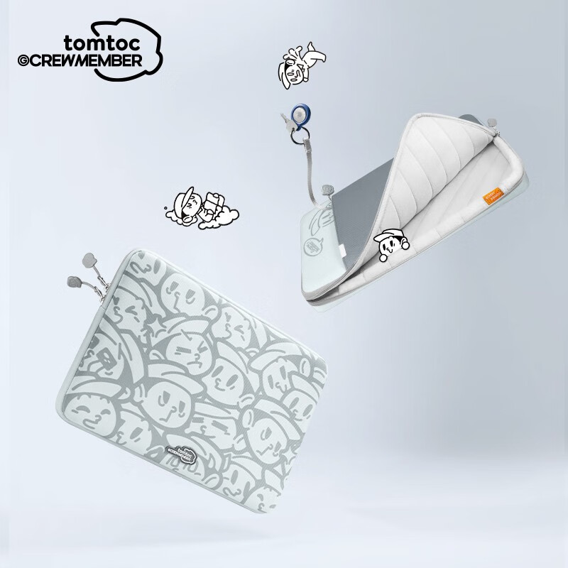 tomtocx 吉考斯工業(yè)電腦包內(nèi)膽包筆記本保護套蘋果MacBook Air/Pro M5 機組藍 15英寸