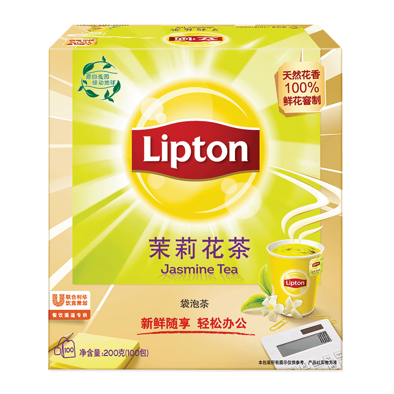 Lipton 立顿 茉莉花茶2g*100包 200g