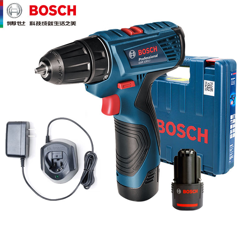 博世(bosch)充电钻12v手电钻gsr120-li电动螺丝刀工具gsb120冲击 gsr