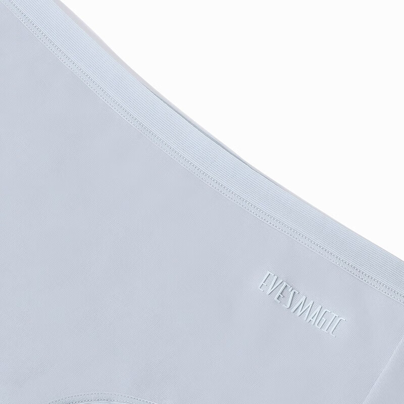 夏.娃.之.秀纯色内裤亲肤痕无痕舒适透气提臀学生收腹三角棉款打底短裤3条装 常规版(豆绿+浅蓝+肤色) 3条 M