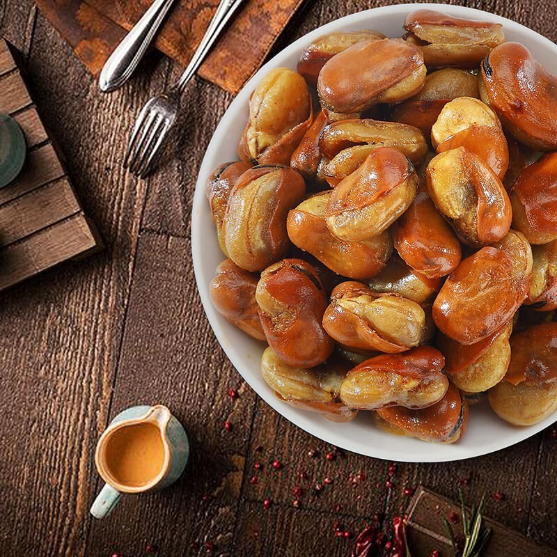 味滋源休闲炒货坚果 袋装坚果 特产炒货 休闲食品零食小吃 兰花豆 500g/袋香辣味 1件