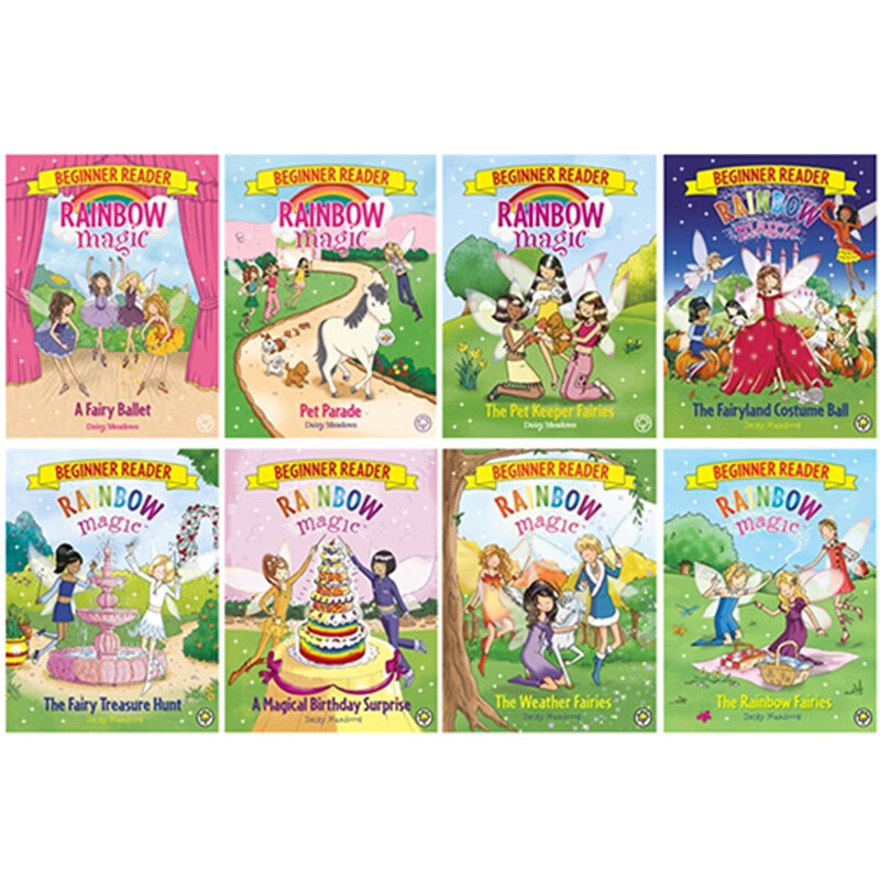 彩虹魔法仙子 入门级 分级读物 英文原版 Rainbow Magic Beginner Readers 全彩儿童分级读物 图画故事书 Beginner Readers 彩虹魔法仙子 8 绿山墙图书
